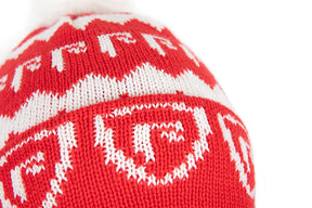 Bonnet Fox Rage Voyager Red And White Bobble
